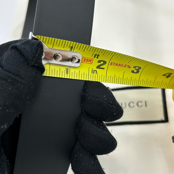 Men’s Gucci, iconic GG interlocking G belt, reversible size 90 cm made in Italy - Picture 4 of 12